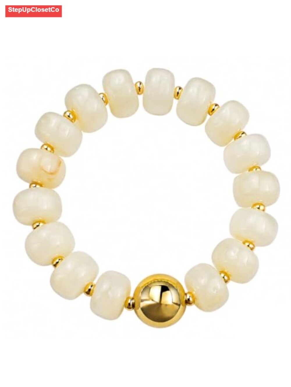 Chunky Acrylic Stretch Bracelet Statement Jewelry for Women Summer Boho Gift